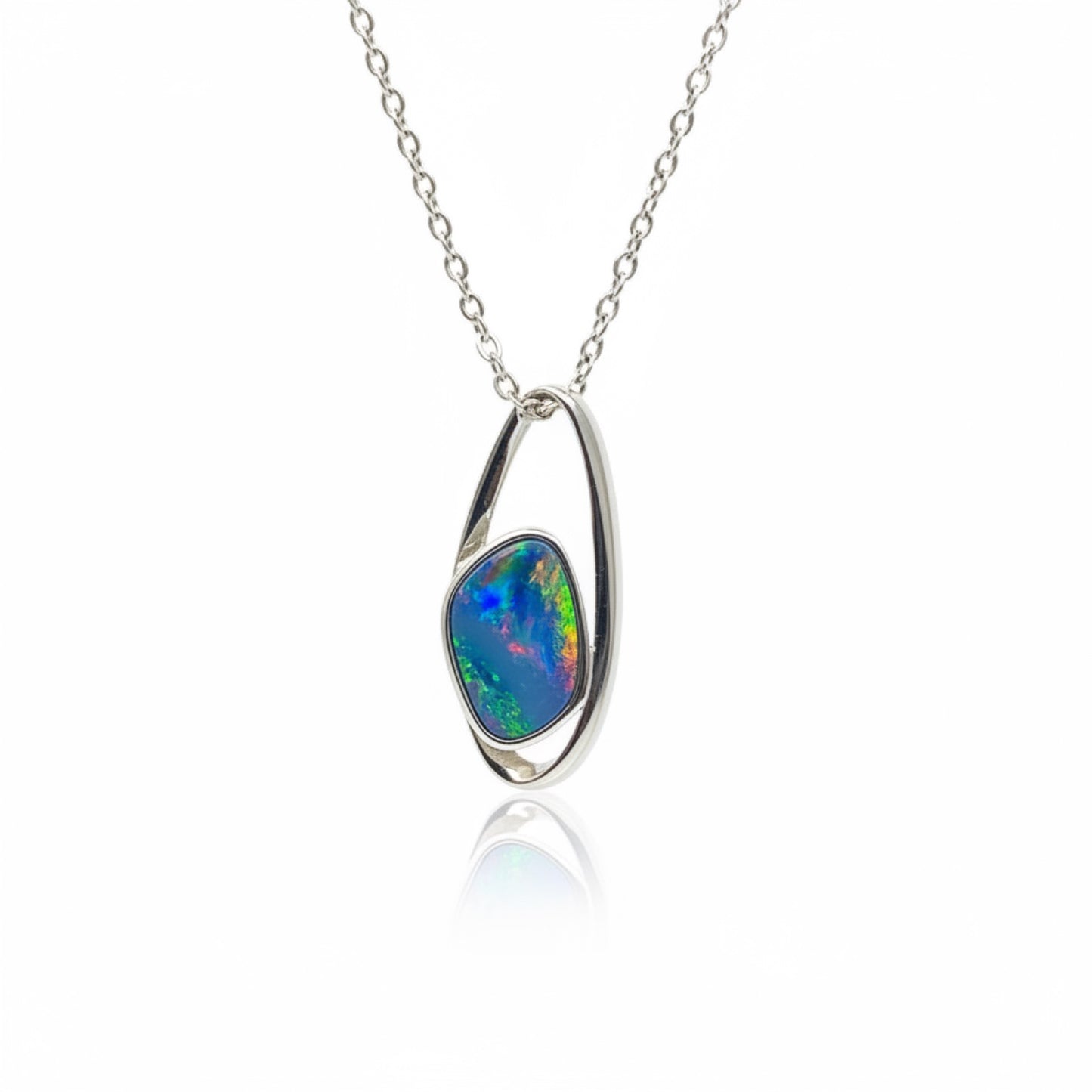 Southern Lights Doublet Necklace