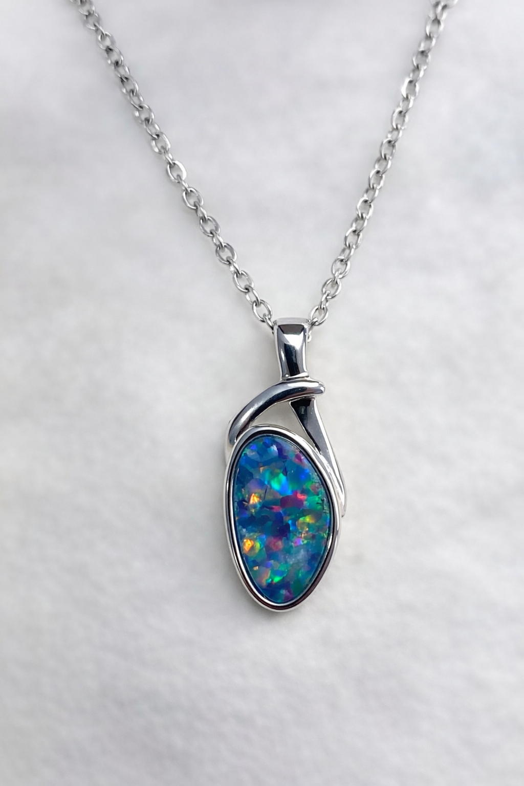 Heirloom Light Opal Pendant