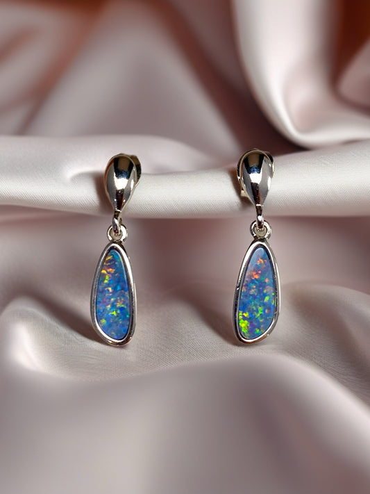 Daybreak Drop Opal Earrings